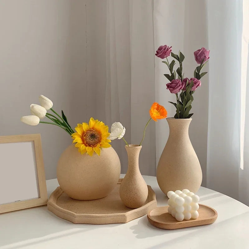Wooden Flower Vase